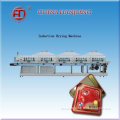 Suspension type induction drying machine for can body making machine